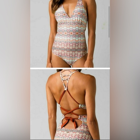 Prana Atalia One Piece Rosa Gypsy Size XL - Picture 2 of 7